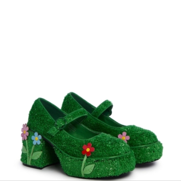 It's Always Greener Mary Janes Platforms - Picture 7 of 9
